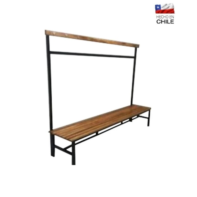 BANCA SIMPLE 2 METROS CON PERCHERO
